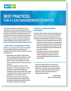 Lead Management Strategy